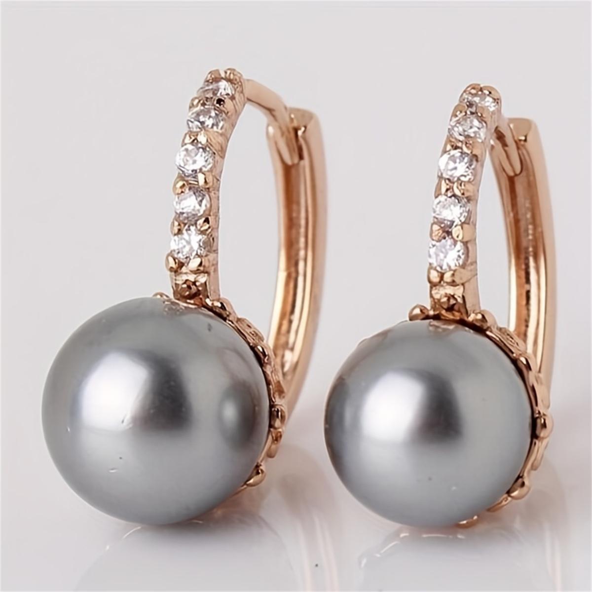 Элегантные всесезонные серьги-подвески с искусственным жемчугом — фото 3