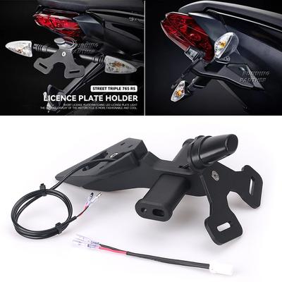 For Street Triple 765 R RS S 675 Daytona 675 R Motorcycle Rear Short Tail Stock Tidy License Plate Holder Tailstock Bracket Kit
