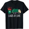 Funny Valentines Day Garbage Truck Loads of Love Toddler Men T Shirt