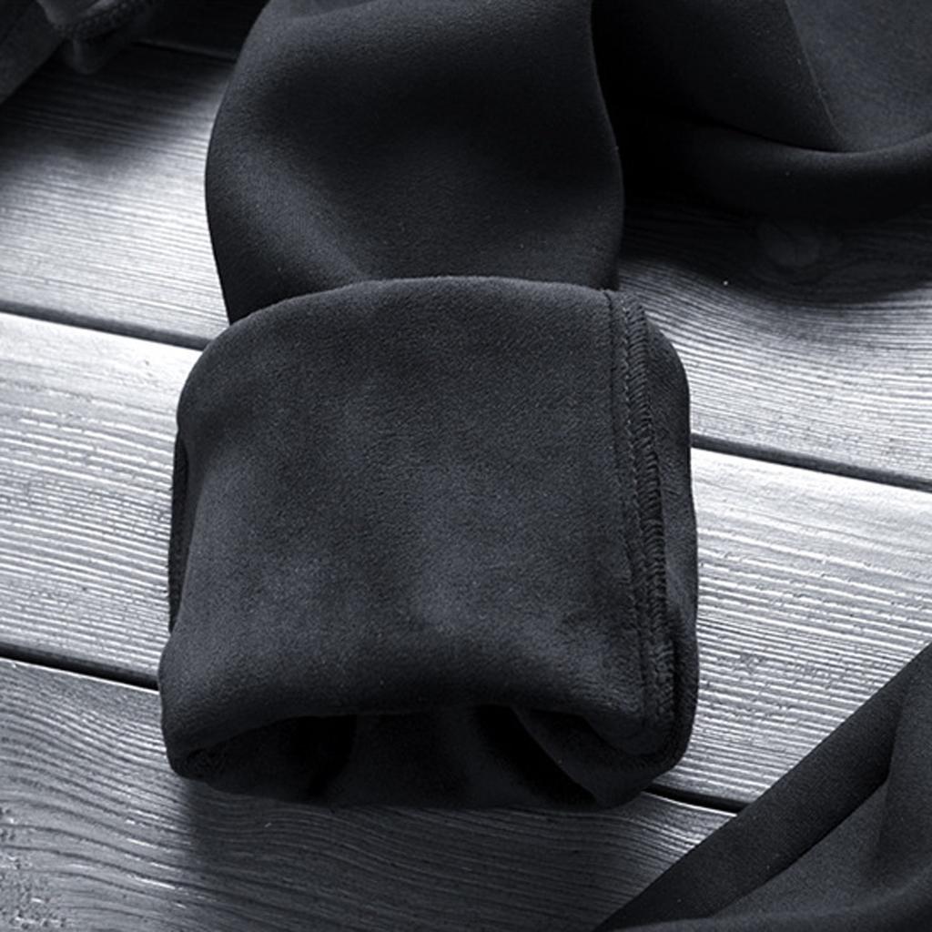 Calças compridas masculinas outono inverno casual cor sólida manter quente e veludo