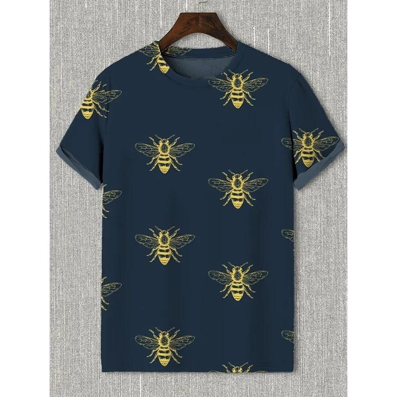 Summer Loose Short Sleeve Tees Round Neck Sportwear Tops3D Printed Panda Face T-Shirt For Men Cat Tentacles Pattern T-Shirts