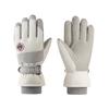 Ski Gloves Couple Warm Plus Velvet Thickened Winter Cotton Women's Electric Bike Windproof Waterproof Cycling Men's Bike Outdoor