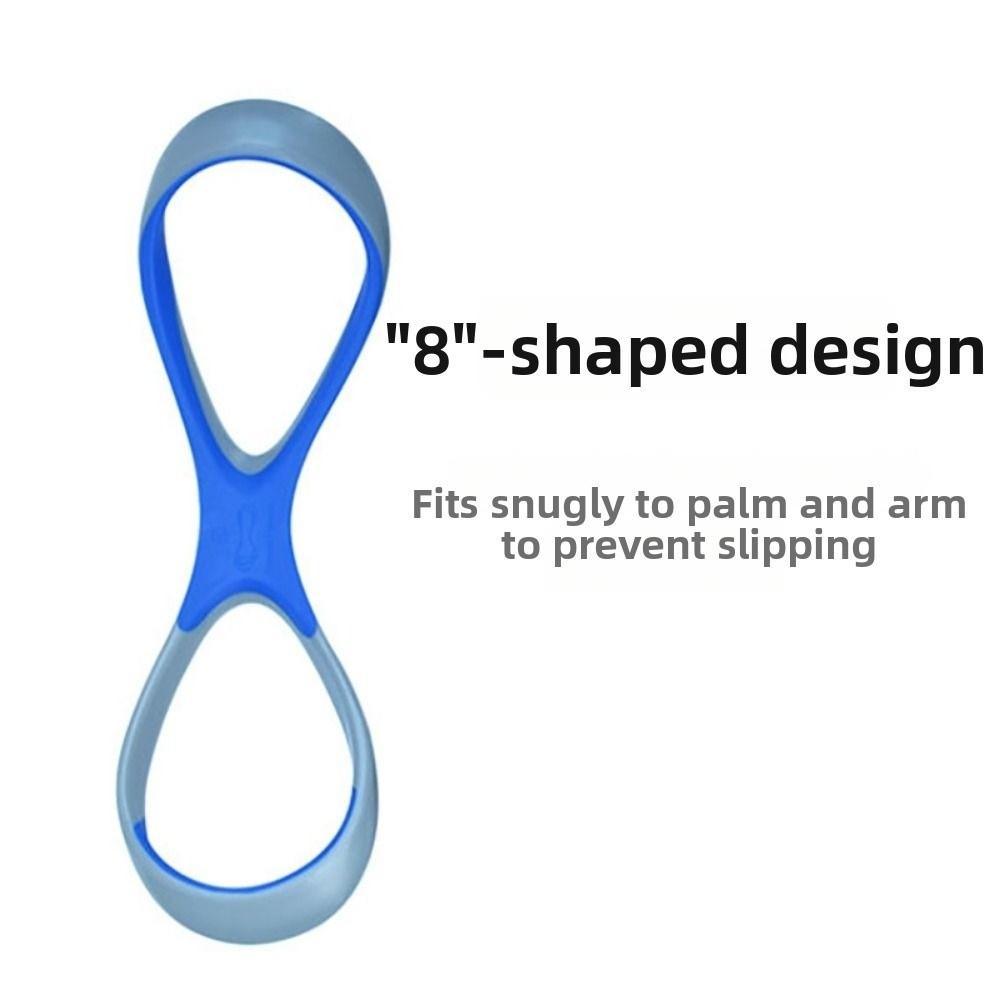 High Elbow Design Swimming Paddles 8 Shape Webbed Glove Swim Training Paddle  Professional Use