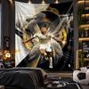 Duvara Asılan Goblen Kylian Mbappe Baskılı Kumaş Salon Yatak Odası Ev Dekorasyonu İçin
