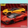 Car Model Alloy Mclaren 765lt Supercar With Sound Light Doors For Kids Playroom Decor