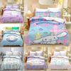 Cute Cinnamoroll Bedding Sets Comforter Quilt Bed Cover Duvet Cover Pillow Case 2-3 Pieces Sets Kids Adult Size Home Decor