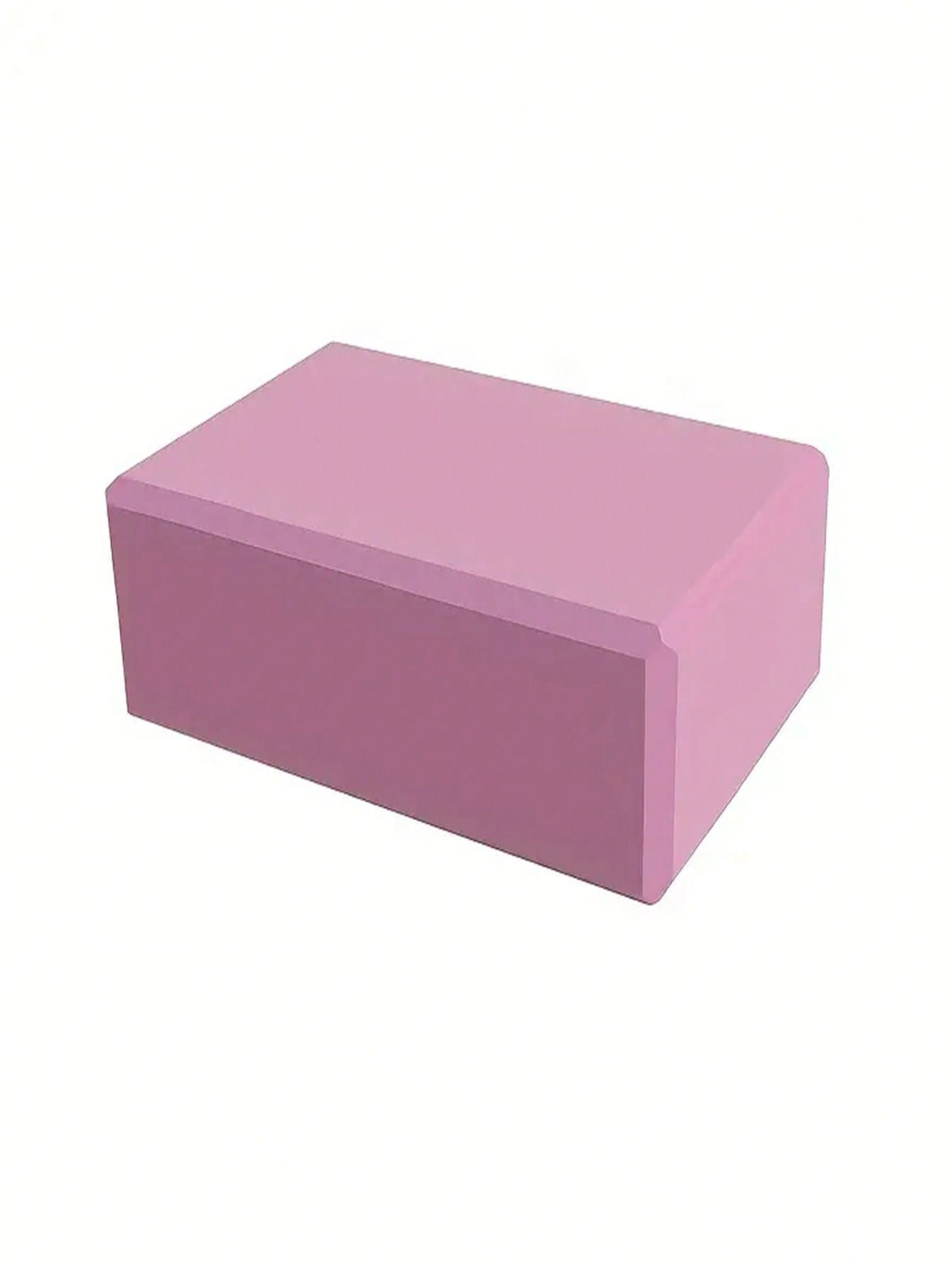 1 Black High-Density Eva Foam Yoga Block - Solid Support Block Suitable for Fitness, Dance Stretching, and Pilates - Individually Packaged розовый