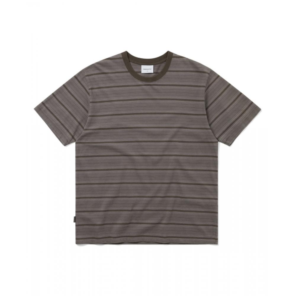 Thisisneverthat Полосатая футболка Коричневая S