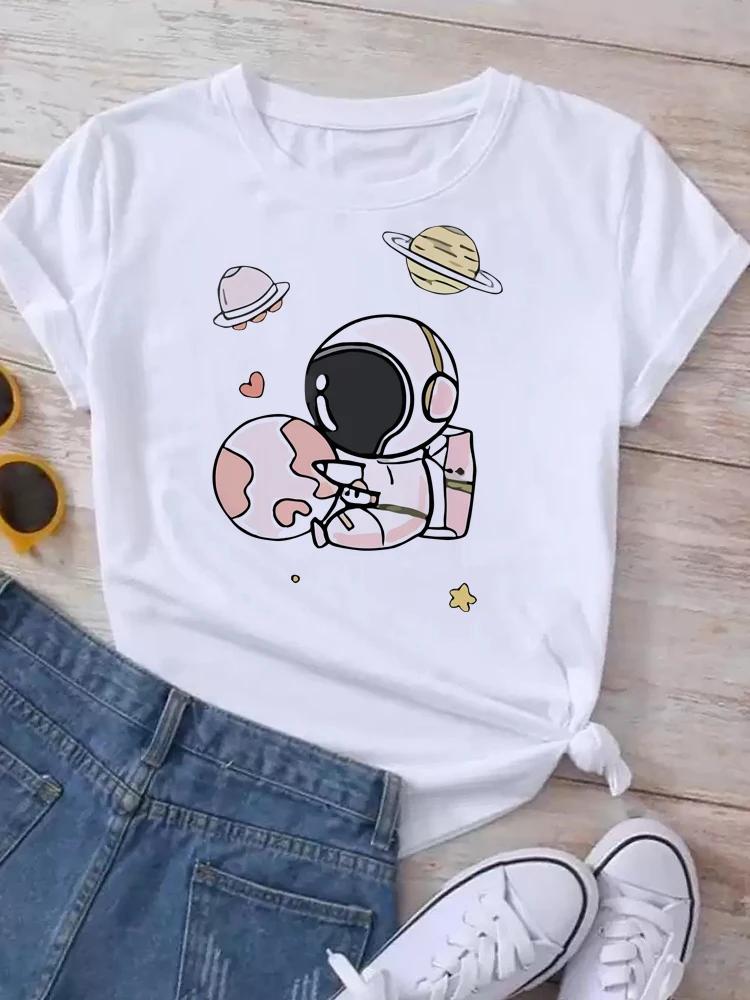 Kids Maycaur T Shirt Unisex Moon Planet Print Fashion Tee Shirts Casual Round Neck Short Sleeve