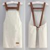 1Pcs with Pockets Household Work Clothes Waterproof Work Uniform Kitchen Cooking Apron  Women Men