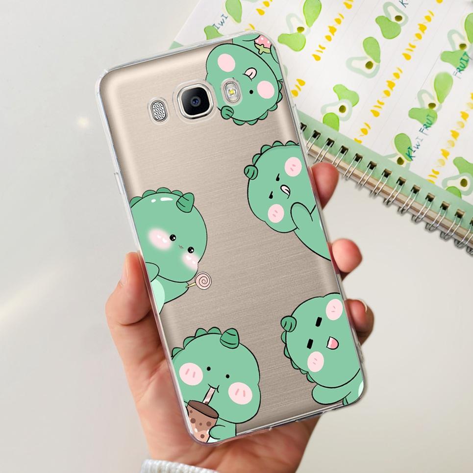 For Funda Samsung Galaxy J5 2016 Phone Case Cute Cat Dinosaur Soft Silicone Cases For Samsung J5 2016 J510 Back Cover Bumper