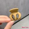 Pumpkin Hairpin Claw Clip for High Ponytails - Women's Skull Top Bun Accessory