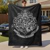 1pc Hogwarts Crest Raven Snake Eagle Outdoor Flannel Throw Blanket All Season Soft Warmth,Home Decor 1031238