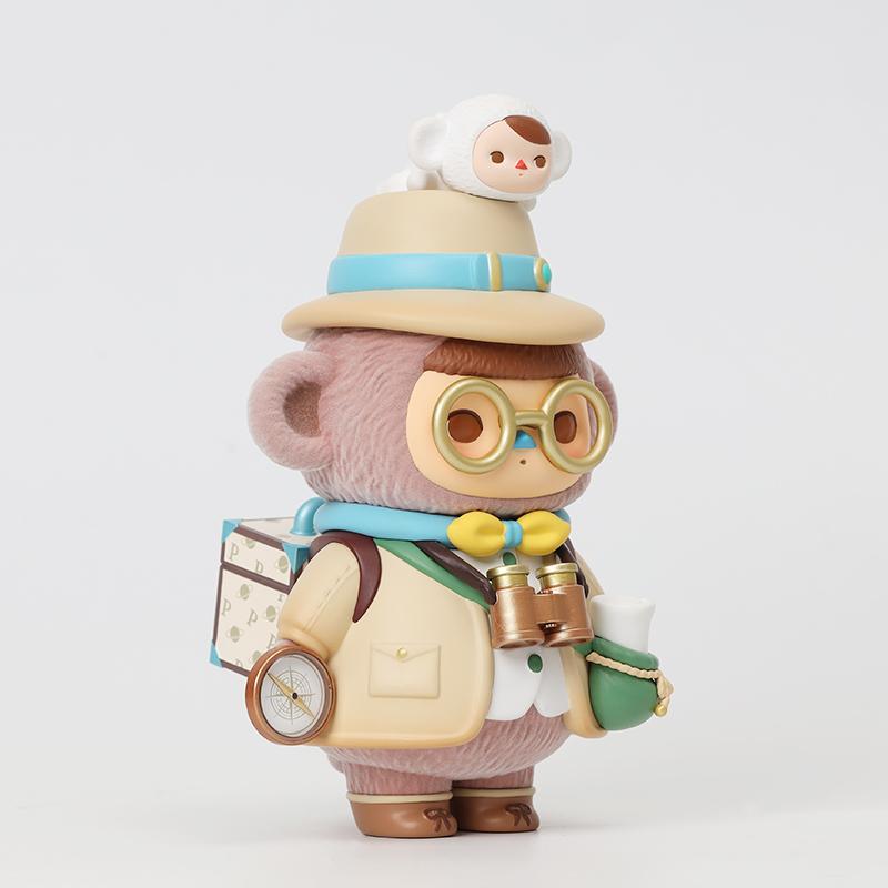 New POP MART PUCKY, Planet Explorer, Little Monkey Archaeologist, Large Size Trendy Figures 15.4cm 210800049