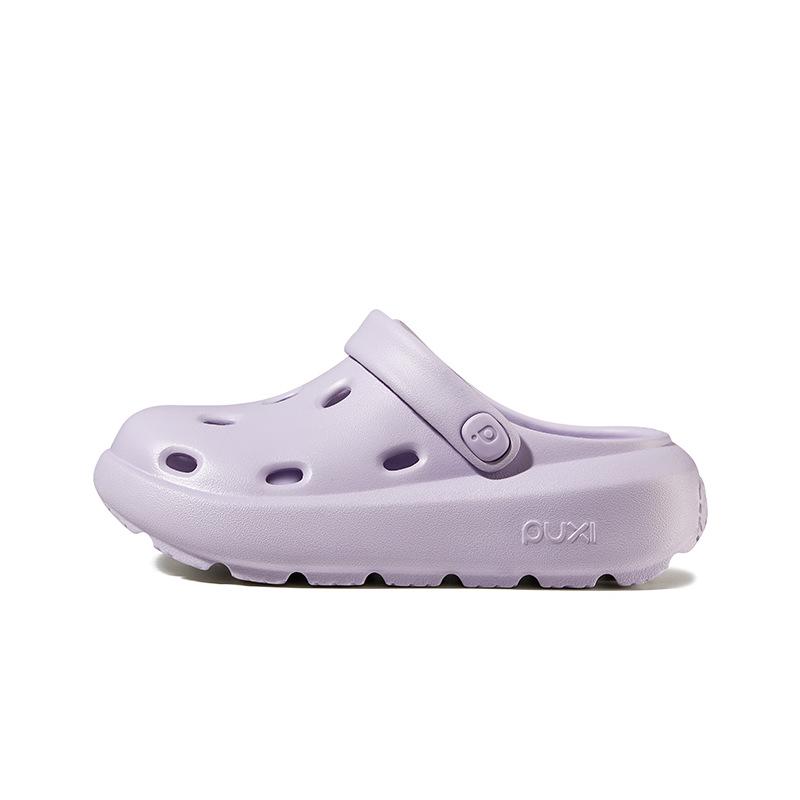 Puxi Cheese Hole Summer Shoes: Women s Thick Sole Slip-Resistant Slippers, Height-Boosting Couple Style for Outdoor  Beach. 39/40