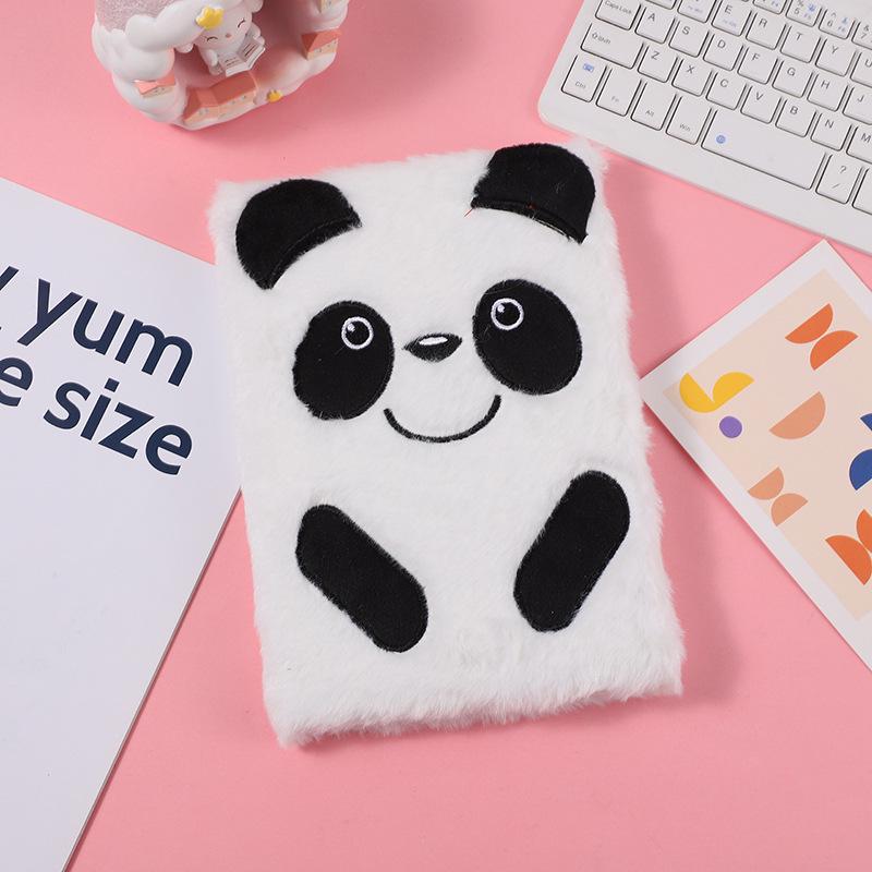 Children’s Cute Cartoon Puppy Plush Notebook Journal - Handmade DIY Planner Diary