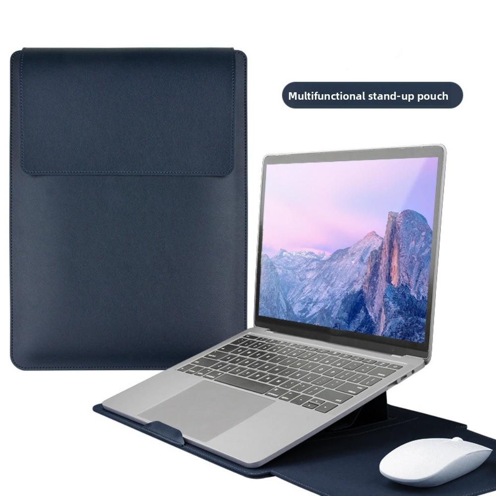 PU Leather Laptop Sleeve Case Bracket Design Laptop Bracket Inner Bag  15/16 Inch Universal