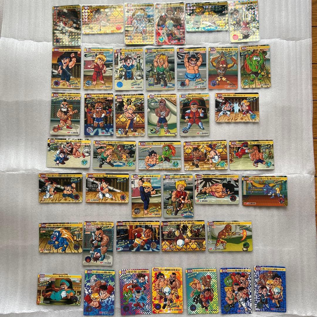 Used [Rare Good Condition] Street Fighter II  Carddas Part 2 All 42 Types Complete
