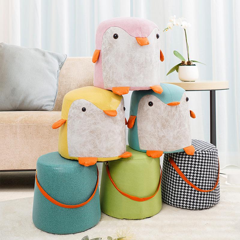 Thousand Bird Grid Bucket Stool, Niski taboret domowy, Okrągły taboret, Prosta sofa do salonu, Stołek kawowy