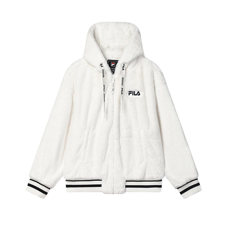

New FILA Velvet feel Coat Women s Cloud White F11W449501FWT 170/88A/L