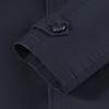 Men's Classic Business 100% Cotton Mid-Length Trench Coat