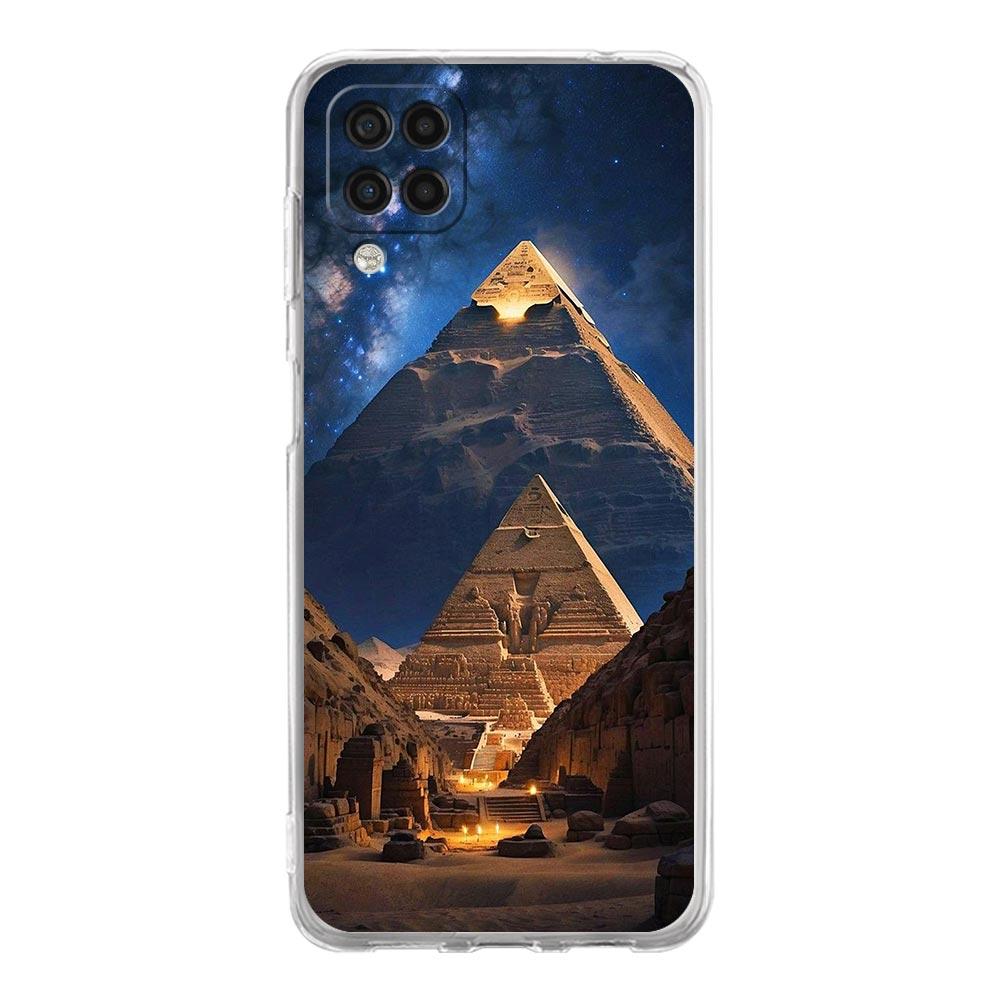 Phone Case For Samsung A13 A33 A35 A55 A73 A53 A23 A51 A71 A21S A31 A41 A05s A03S A15 A25 5G Cover Ancient Egypt God Pyramid