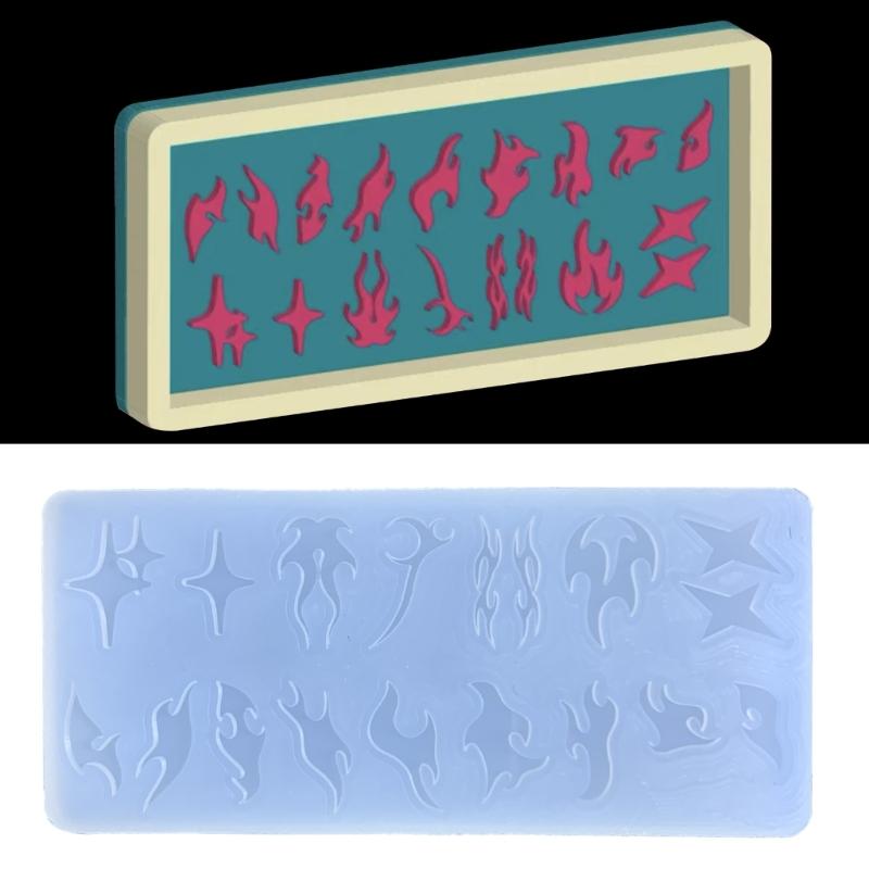 Parts Quicksand Silicone Mold Resin Shaking Cup Mold for Pendant Jewelry Keychain Decoration Making  Crafts