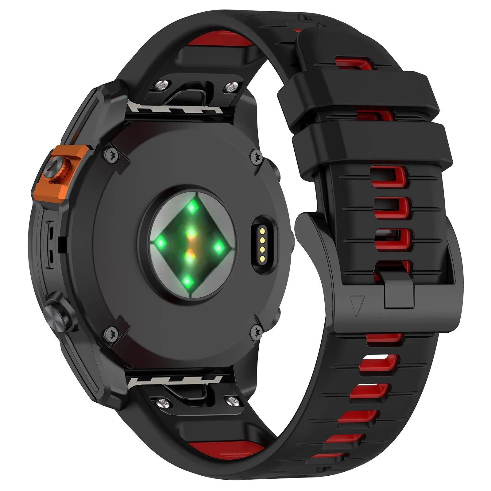 

20 22 26 мм ремінець для годинника Garmin Epix Pro 47 мм 51 мм Gen2 QuickFit ремінець для годинника Fenix ​​7X 7 Pro 6X 6 6S Pro 5X 3HR D2 965 correa 26MM Fenix 5X 6X Pro червоний