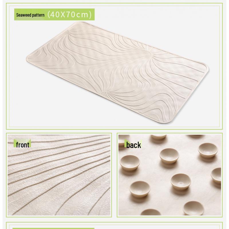 European-Style Anti-Slip Rubber Bathroom Mat for Hotels and Guesthouses