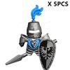 Medieval Ancient Castle Green Dragon Raven Knights Armour Assemble Scene Building Block Figures Children's Bricks DIY Toys Gifts