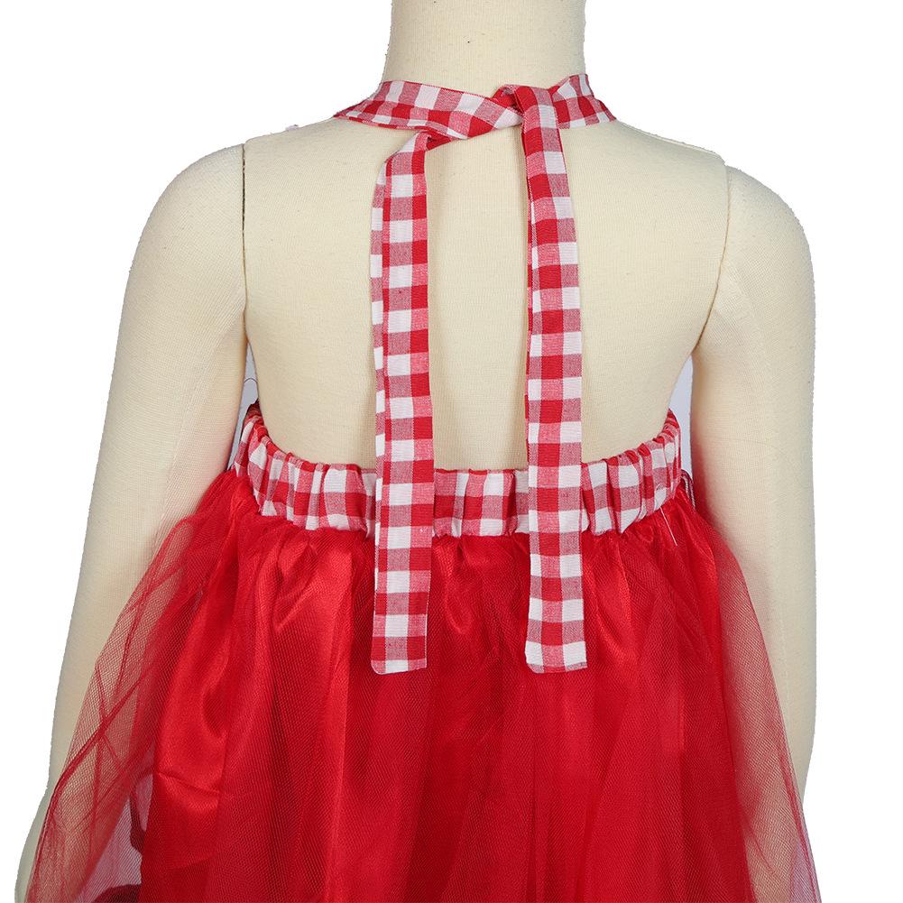 Costume Cappuccetto Rosso per Bambine da 1 a 3 Anni: Set Vestito e Mantello da Strega per Cosplay di Halloween