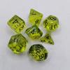 7-Die Transparent Digital Dice Set Acrylic Table Opaque Polyhedral Dices for DND Dice Tabletop Role-Playing Game Dice