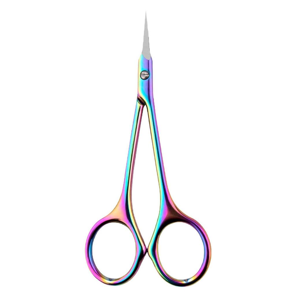 Russian-Style Stainless Steel Cuticle Nippers & Eyebrow Trimmers - Pointed Tip Beauty Scissors