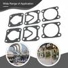 Valve Plate Washers 6pcs Black Hole Spacing: 48x62mm Plastic