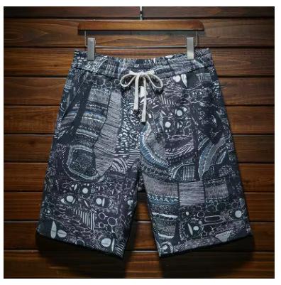 Fashion Men's Beach Shorts, Summer Fashion Printed Sports Loose Elastic, Breathable Casual Outdoor Shorts