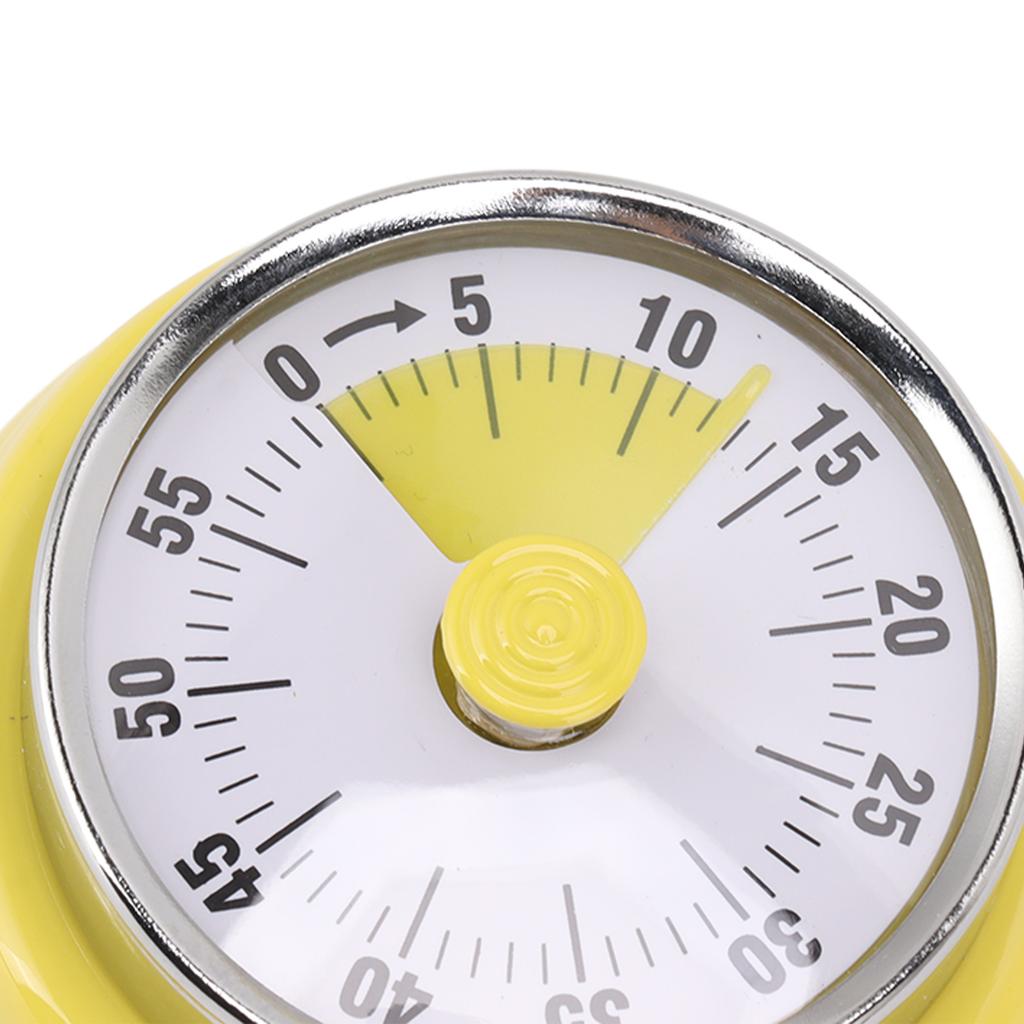 Mechanical Countdown Timer with Visual Display   Stainless Steel Timer for Learning