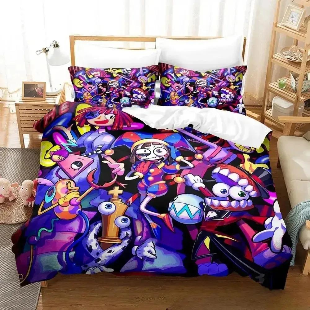 THE AMAZING DIGITAL CIRCUS Bedding Sets Exquisite Bed Supplies Set Duvet Cover Comforter Set Bedding Set Luxury Birthday Gift