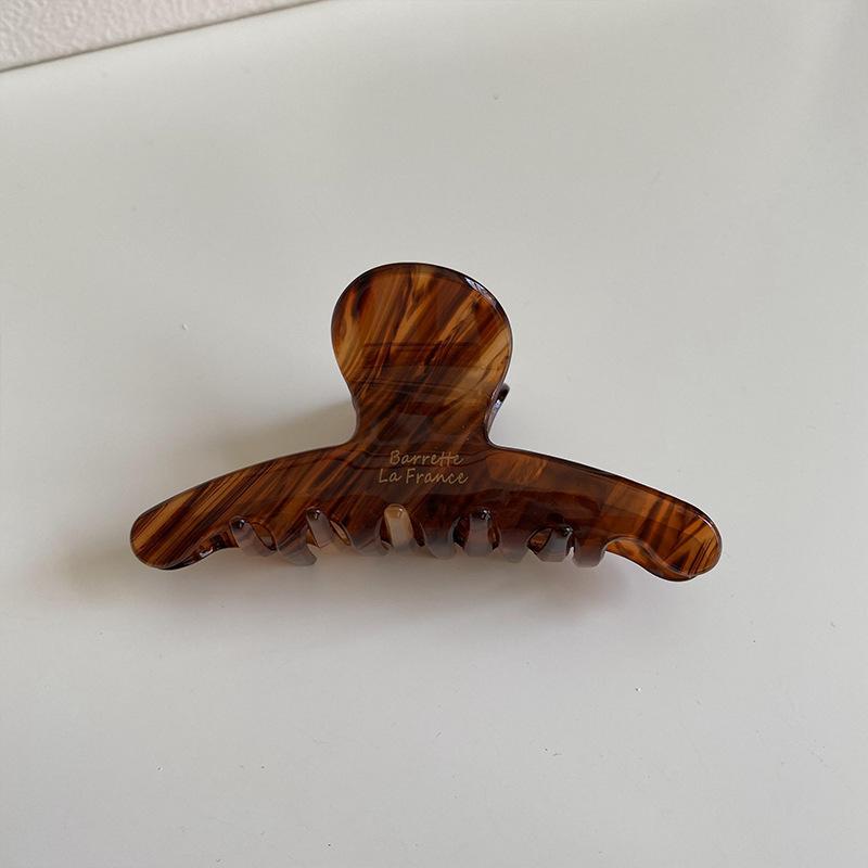 

Elegant High Grade Acetate Hair Claw For Women Girls Tea Color Decorate Lady Vintage Hair Clips Fashion Jewelry Hair Accessories