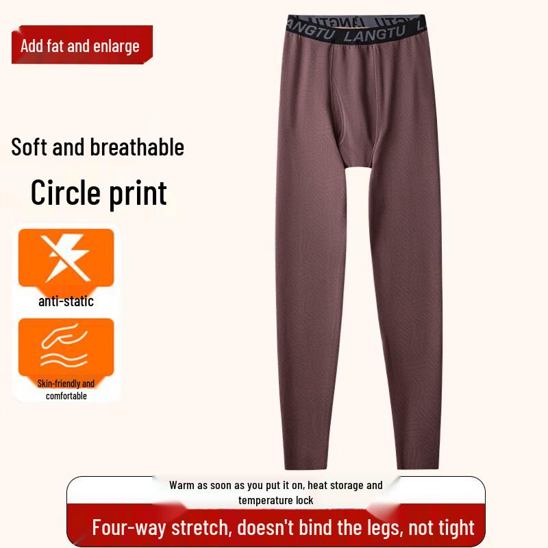 

DIBINZE Men s Plus Size Thermal Underwear Pants 5XL