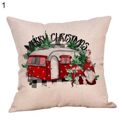 Christmas Gnome Design Pillow Case Cushion Cover Home Sofa Bed Car Cafe Decor