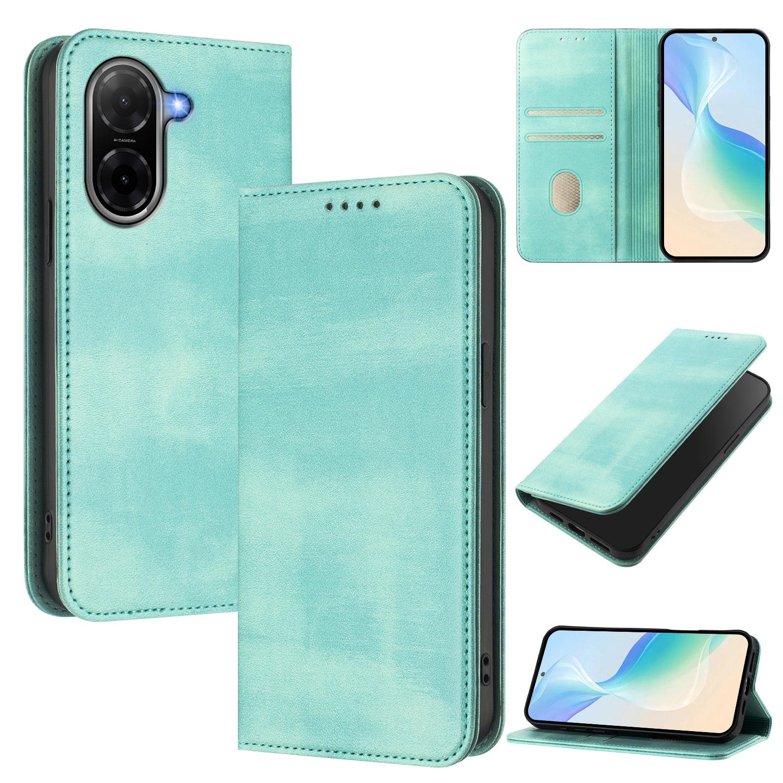 

For Xiaomi Poco C71 4G/Xiaomi Redmi A5 4G (171.7*77.8*8.3mm) Wallet Cases Retro Texture RFID Blocking Leather Phone Cover Brown