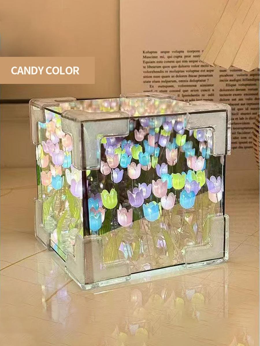 

Конфета - Цветной стеклянный куб-орнамент в форме тюльпана - Трендовый домашний декорХит продаж - Красочный стеклянный куб-тюльпан на JOOM для домашней эстетики розовый