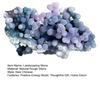 Smooth Polished Rocks Natural Grape Agate Crystal Cluster, Mineral Gemstone, Stone Landscaping for Aquarium Terrarium Decor, Unique Gift Collectors