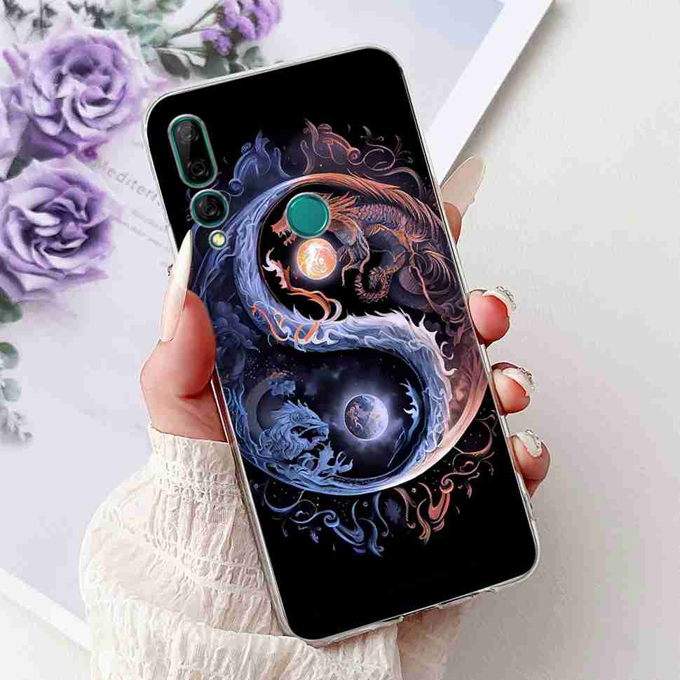 For Huawei Y9 Prime 2019 6.59" Case Cute Balloon Girl Flower Soft Silicone TPU Cover For Huawei Y9Prime 2019 STK-L21 Phone Shell