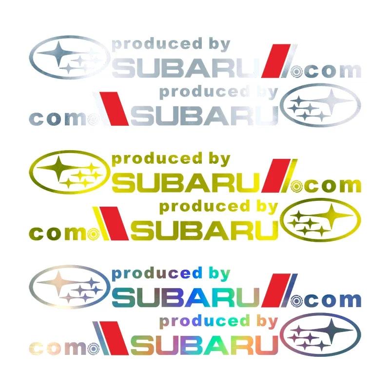 for Subaru Forester XV Tribeca Outback Impreza Legacy STI WRX BRZ Auto 3D Window Laser Reflective Emblem Stickers Accessories Z15