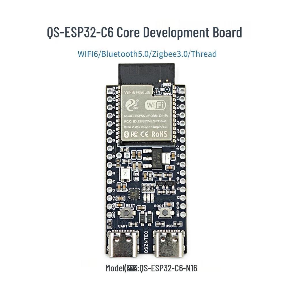 ESP32-C6-DevKitC-1 Core Board: WiFi 6, BLE, Zigbee