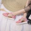 2020 Summer Tassel Buckle Strap Thick Sole Plus Size Women's Casual Sandals