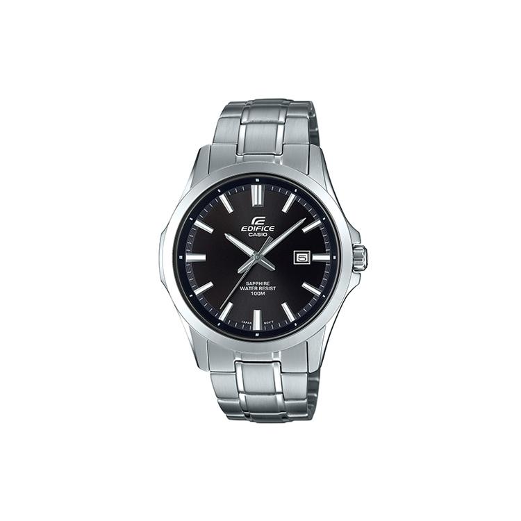 

CASIO Men EDIFICE Black Watch EFB-106D-1AVUPR Silver Strap