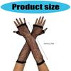 Halloween Gloves for Women Elegant Sun Protection Fingerless Costume Long Glove Spiders Web Lace Gloves for Women
