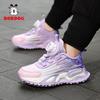 Bobdog Girls 'sneaker New Style Mesh Breathable Soft Sole Daddy Shoes Medium Large Girls' Button Running